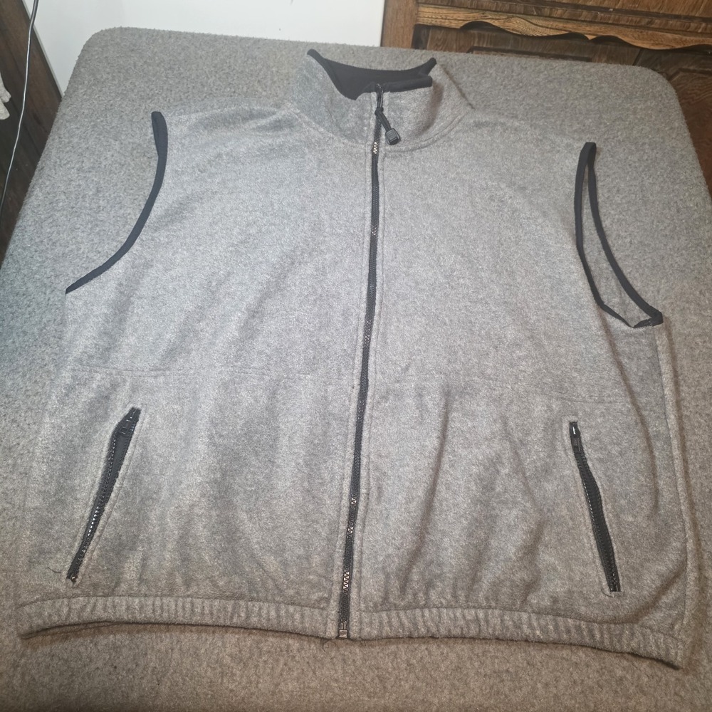 Vintage Timberline Colorado Fleece Fullzip Vest Zipper Pockets Xxl H2
